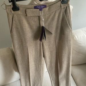 Ralph Lauren tan/cream dress pants/trousers